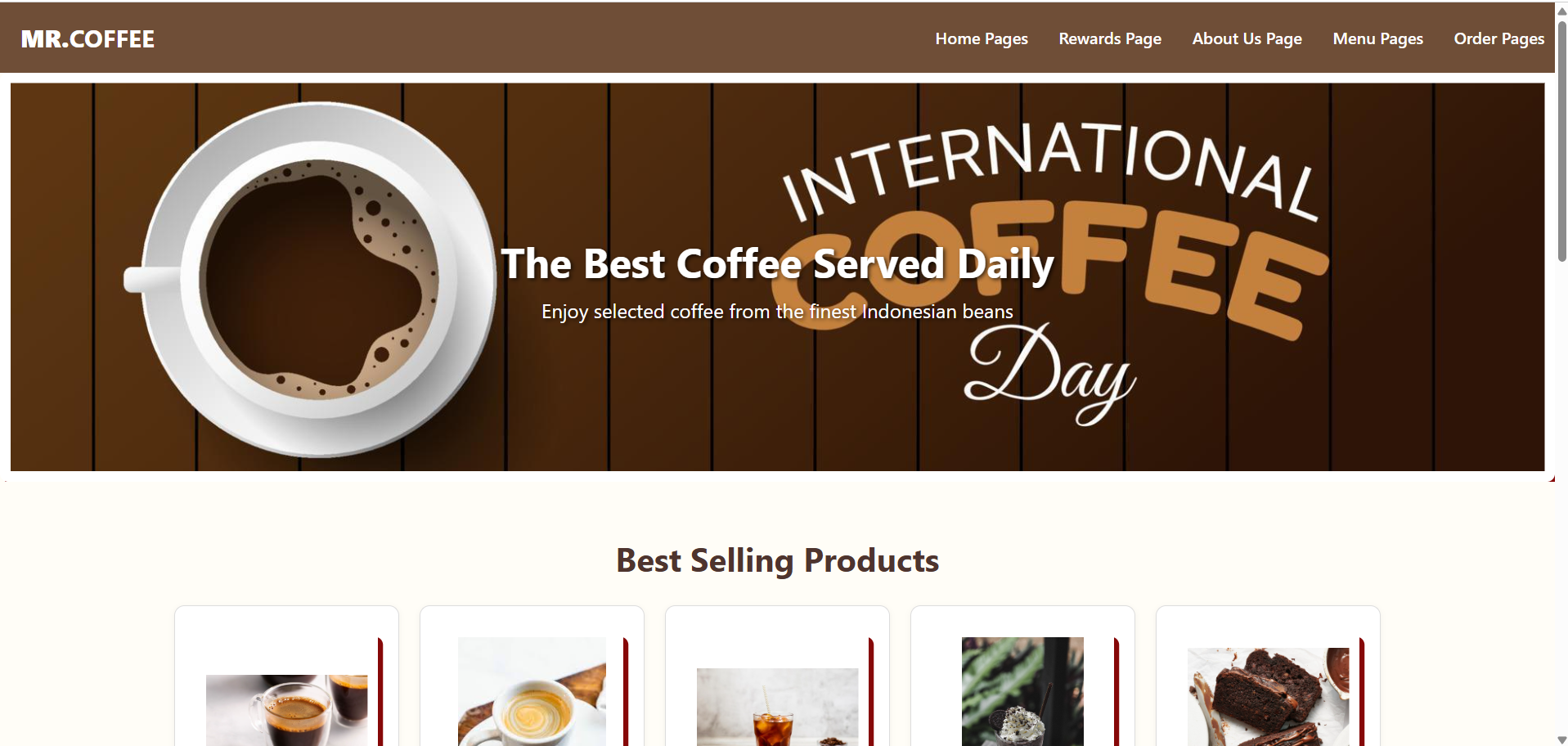 MR.COFFEE Website